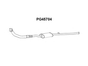 VENEPORTE PG45704 priekinis duslintuvas 
 Išmetimo sistema -> Duslintuvas
170418