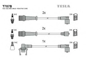 TESLA T787B uždegimo laido komplektas 
 Kibirkšties / kaitinamasis uždegimas -> Uždegimo laidai/jungtys