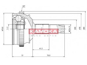 KAMOKA 6336 jungčių komplektas, kardaninis velenas 
 Ratų pavara -> Sujungimai/komplektas
46307080, 7659161