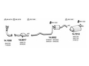 ASSO ART0977 išmetimo sistema 
 Išmetimo sistema -> Išmetimo sistema, visa