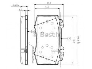 BOSCH 0 986 TB2 377 stabdžių trinkelių rinkinys, diskinis stabdys 
 Techninės priežiūros dalys -> Papildomas remontas
003 420 05 20, 003 420 08 20, 003 420 18 20