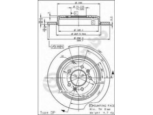 BREMBO 08.5344.20 stabdžių diskas 
 Dviratė transporto priemonės -> Stabdžių sistema -> Stabdžių diskai / priedai
4246F1, 4246H5, 4246K9, 4246N1