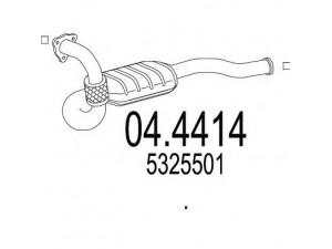 MTS 04.4414 katalizatoriaus keitiklis 
 Išmetimo sistema -> Katalizatoriaus keitiklis
5325501