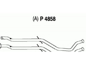 FENNO P4858 išleidimo kolektorius 
 Išmetimo sistema -> Išmetimo vamzdžiai
1705-SS repair pipe