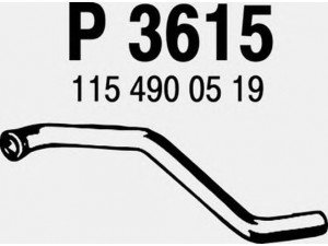 FENNO P3615 išleidimo kolektorius 
 Išmetimo sistema -> Išmetimo vamzdžiai
1154900519