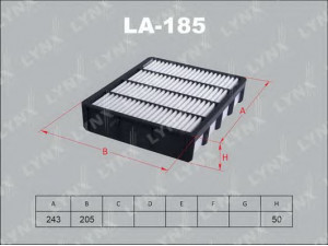 LYNXauto LA-185 oro filtras 
 Filtrai -> Oro filtras
AY120-TY010, 17801-46060, V9112-0007