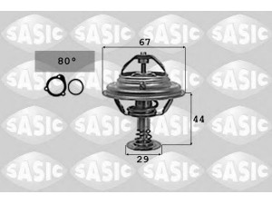 SASIC 9000717 termostatas, aušinimo skystis 
 Aušinimo sistema -> Termostatas/tarpiklis -> Thermostat
1162000315