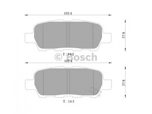 BOSCH 0 986 AB9 283 stabdžių trinkelių rinkinys, diskinis stabdys 
 Techninės priežiūros dalys -> Papildomas remontas
04460 8H385, 44060 8H385, 44060 AL585