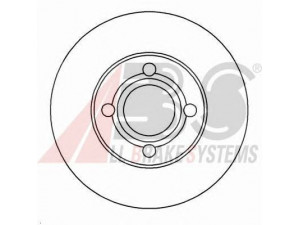 A.B.S. 16101 stabdžių diskas 
 Dviratė transporto priemonės -> Stabdžių sistema -> Stabdžių diskai / priedai
895.615.301B