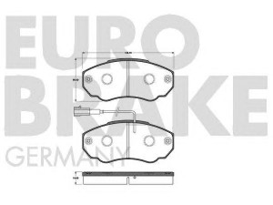 EUROBRAKE 5502221947 stabdžių trinkelių rinkinys, diskinis stabdys 
 Techninės priežiūros dalys -> Papildomas remontas
425243, 425458, 71752979, 77362219
