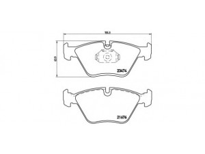 BREMBO P 06 042 stabdžių trinkelių rinkinys, diskinis stabdys 
 Techninės priežiūros dalys -> Papildomas remontas
34112282415, 34112282995