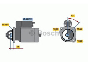 BOSCH 0 001 368 077 starteris
01177442, 01178671, 117 7442, 117 8671