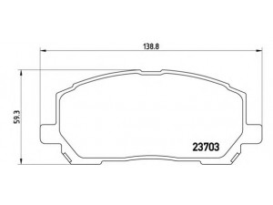 BREMBO P 83 078 stabdžių trinkelių rinkinys, diskinis stabdys 
 Techninės priežiūros dalys -> Papildomas remontas
0446548030