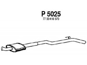 FENNO P5025 vidurinis duslintuvas 
 Išmetimo sistema -> Duslintuvas
7700418570