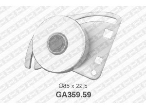 SNR GA359.59 įtempiklio skriemulys, V formos rumbuotas diržas 
 Diržinė pavara -> V formos rumbuotas diržas/komplektas -> Įtempiklio skriemulys
6453-76, 91516222, 6453-76