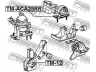 FEBEST TM-ACA28RR variklio montavimas 
 Variklis -> Variklio montavimas -> Variklio montavimo rėmas
12371-28021