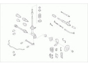 LEMFÖRDER VW-POLO-FL010 vairavimo mechanizmas; rato pakaba 
 Ašies montavimas/vairavimo mechanizmas/ratai -> Prekių paieška pagal schemą