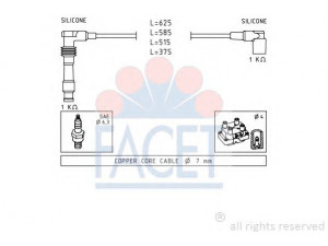 FACET 4.8688 uždegimo laido komplektas 
 Kibirkšties / kaitinamasis uždegimas -> Uždegimo laidai/jungtys
12 82 077, 12 82 078, 12 82 079