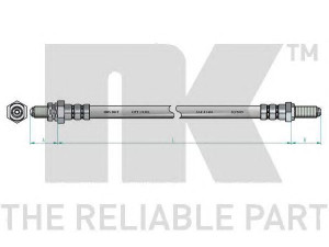 NK 852594 stabdžių žarnelė 
 Stabdžių sistema -> Stabdžių žarnelės
1018615, 6643690, 92FB2282AE, 96FB2282BA