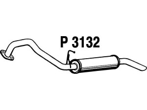 FENNO P3132 galinis duslintuvas 
 Išmetimo sistema -> Duslintuvas
28750-3E240, 28750-3E250