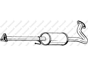 BOSAL 278-127 vidurinis duslintuvas 
 Išmetimo sistema -> Duslintuvas
18220-S2H-305, 18220-S2H-E01, 18220-S2H-E03