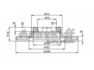 ASHUKI S016-05 stabdžių diskas 
 Dviratė transporto priemonės -> Stabdžių sistema -> Stabdžių diskai / priedai
0 986 478 285/BOSCH, 09.4919.10/BREMBO