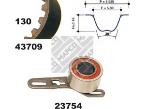 MAPCO 23709 paskirstymo diržo komplektas 
 Techninės priežiūros dalys -> Papildomas remontas