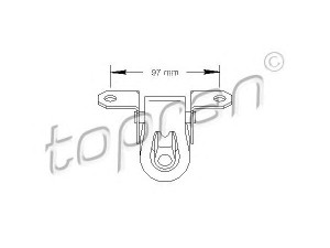 TOPRAN 108 644 laikantysis rėmas, duslintuvas 
 Dviratė transporto priemonės -> Išmetimo sistema -> Atskiros surinkimo dalys -> Gnybtas
3A0 253 144