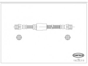 CORTECO 19036319 stabdžių žarnelė
1K0611701L, 1K0611701N