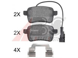 A.B.S. 37775 OE stabdžių trinkelių rinkinys, diskinis stabdys 
 Techninės priežiūros dalys -> Papildomas remontas
77365357