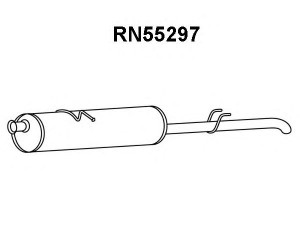 VENEPORTE RN55297 galinis duslintuvas 
 Išmetimo sistema -> Duslintuvas
4420820, 201000072R, 93168516