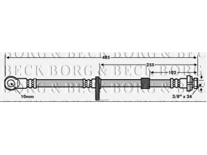 BORG & BECK BBH7555 stabdžių žarnelė 
 Stabdžių sistema -> Stabdžių žarnelės
5105604-AC