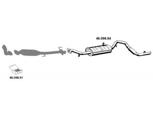 EBERSPÄCHER 462030 išmetimo sistema 
 Išmetimo sistema -> Išmetimo sistema, visa