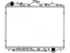 SAKURA  Automotive 1211-0236 radiatorius, variklio aušinimas