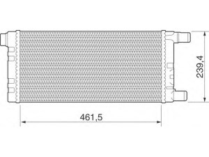 MAGNETI MARELLI 350213273000 radiatorius, variklio aušinimas 
 Aušinimo sistema -> Radiatorius/alyvos aušintuvas -> Radiatorius/dalys
46521747, 46783702