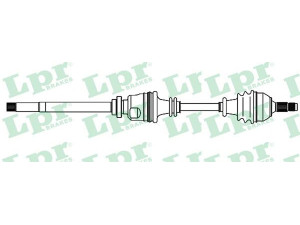 LPR DS38080 kardaninis velenas 
 Ratų pavara -> Kardaninis velenas
3273K9, 3273N1