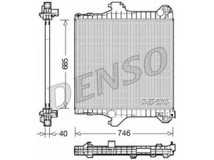 DENSO DRM06021 radiatorius, variklio aušinimas
735263