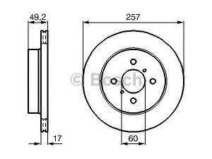 BOSCH 0 986 478 984 stabdžių diskas 
 Dviratė transporto priemonės -> Stabdžių sistema -> Stabdžių diskai / priedai
55311 80G00 000, 55311 80G02 000