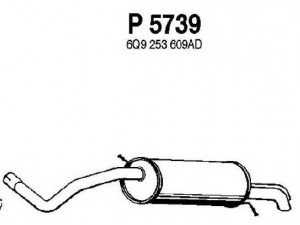 FENNO P5739 galinis duslintuvas 
 Išmetimo sistema -> Duslintuvas
6Q9253609AD, 6Q9253609N, 6Q9253609AD