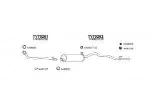 VENEPORTE 700024 išmetimo sistema 
 Išmetimo sistema -> Išmetimo sistema, visa