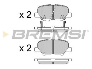 BREMSI BP3555 stabdžių trinkelių rinkinys, diskinis stabdys
1609899680, GHY9-26-48Z, GHY92648Z