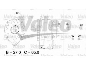 VALEO 436707 kintamosios srovės generatorius
5010142367, 5010306384