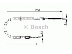 BOSCH 1 987 477 781 trosas, stovėjimo stabdys 
 Stabdžių sistema -> Valdymo svirtys/trosai
77 00 424 923, 77 00 834 652