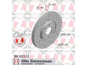 ZIMMERMANN 180.3023.52 stabdžių diskas 
 Dviratė transporto priemonės -> Stabdžių sistema -> Stabdžių diskai / priedai
16 063 082 80, 4246.C0, 4246.P5