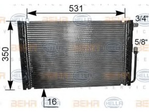 HELLA 8FC 351 038-051 kondensatorius, oro kondicionierius