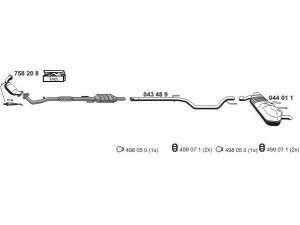 ERNST 050874 išmetimo sistema 
 Išmetimo sistema -> Išmetimo sistema, visa