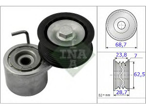 INA 534 0487 10 įtempiklio svirtis, V formos rumbuotas diržas 
 Diržinė pavara -> V formos rumbuotas diržas/komplektas -> Įtempiklis
958 102 361 10, 06E 903 133 AB