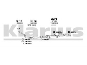 KLARIUS 820071E išmetimo sistema 
 Išmetimo sistema -> Išmetimo sistema, visa