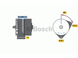 BOSCH 0 120 469 992 kintamosios srovės generatorius 
 Elektros įranga -> Kint. sr. generatorius/dalys -> Kintamosios srovės generatorius