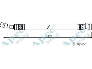 APEC braking HOS4016 stabdžių žarnelė 
 Stabdžių sistema -> Stabdžių žarnelės
587371H500